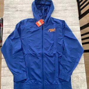 Nike Air Flight Track Jacket Full Zip Hooded Men's Large Blue NWT